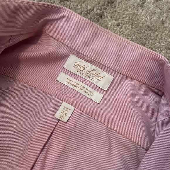 Roundtree & Yorke Button Down Dress Shirt - Picture 4 of 6